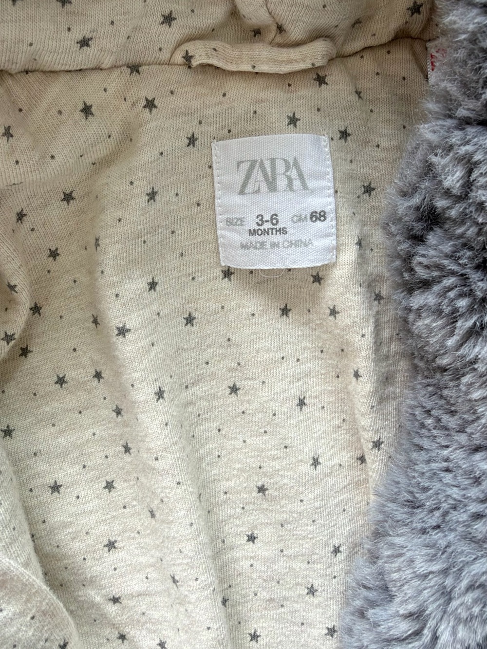 Zara Baby Blue 3-6M Teddy Bear Footie - Picture 2 of 8